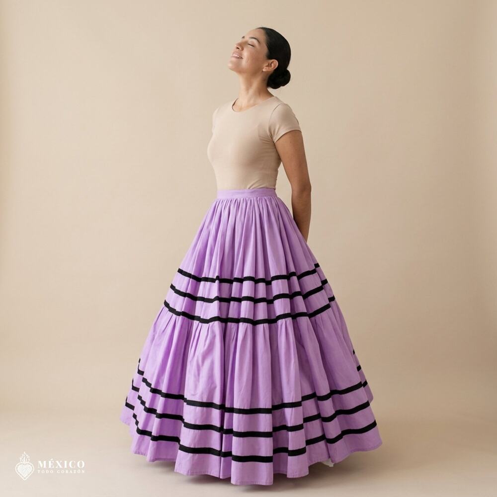 Mexican Oaxaca Double-Vuelo Skirt – Ejutla de Crespo Traditional Folk